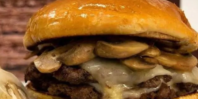 Swiss Mushroom Burger