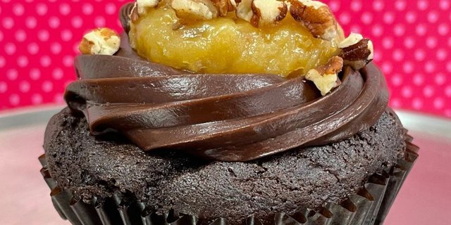 German Chocolate Cupcake