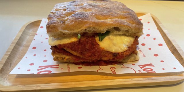 Chicken Parmesan Milanese Sandwich