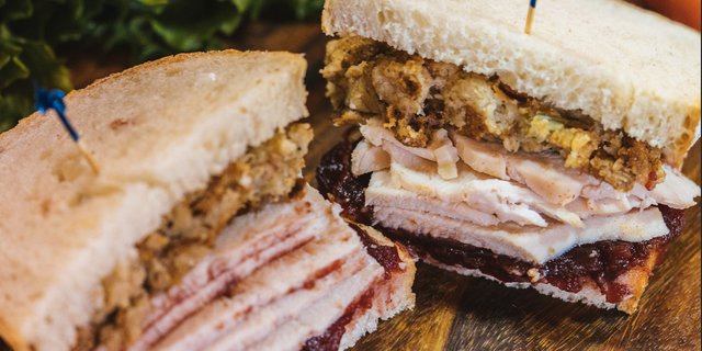 Stuffing' Cranberry Sandwich
