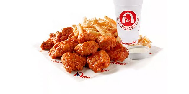 8pc Boneless Wings Boxed Lunch