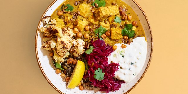 Coconut Red Lentil Dal Bowl