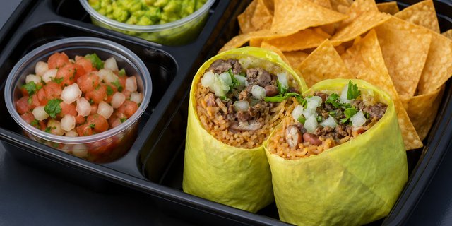 Al Pastor Burrito Boxed Lunch