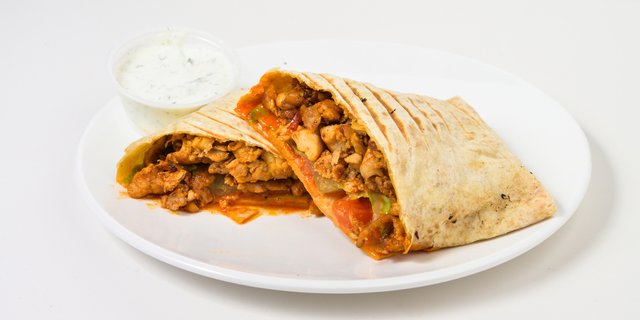 Spicy Greek Chicken Wrap Tray