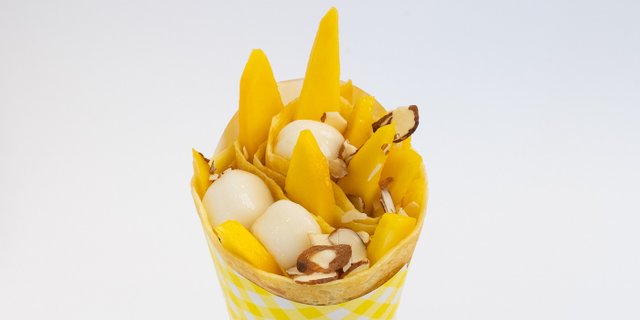 Mango & Mochi Crepe