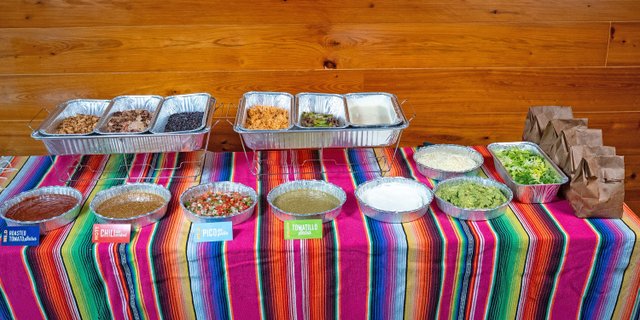 Fajitas Bar for 35