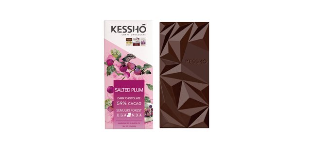 Salted Plum 59% Dark Chocolate Bar