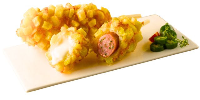 Crispy Potato Half & Half Ricedog