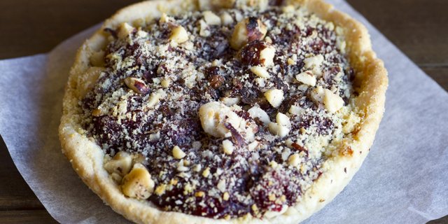 Cherry Hazel Nut Tart