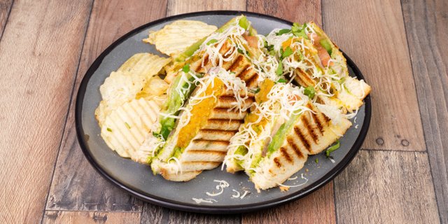 Double Paneer Club Grilled Sandwich