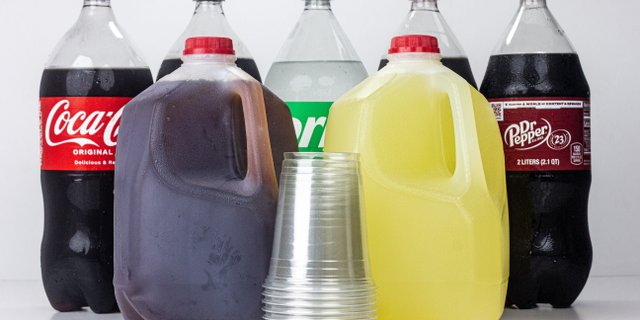Assorted 2L Soda Bottles