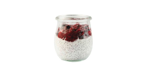 Red Fruit Chia Pudding