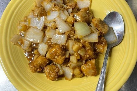 Meatless Chicken w/ Garlic Sauce