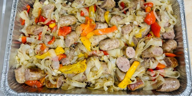 Sausage & Peppers Tray