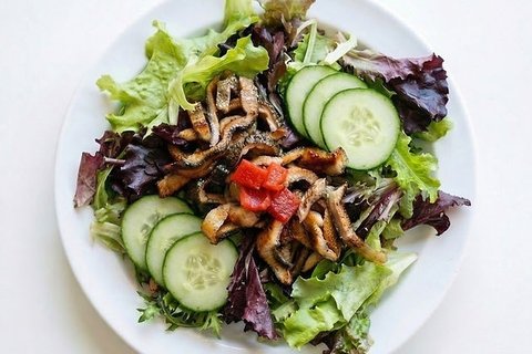 Salmon Skin Salad