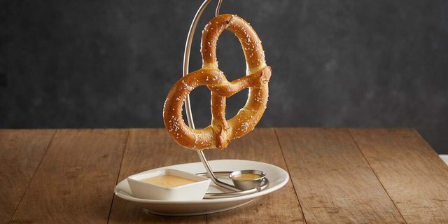 Individually Packaged Big Twist Pretzel With Beer Cheese