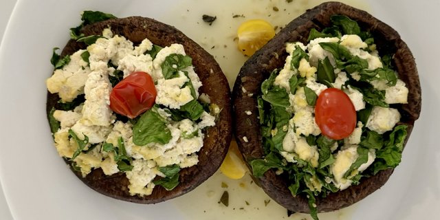 Vegetarian Stuffed Portobello