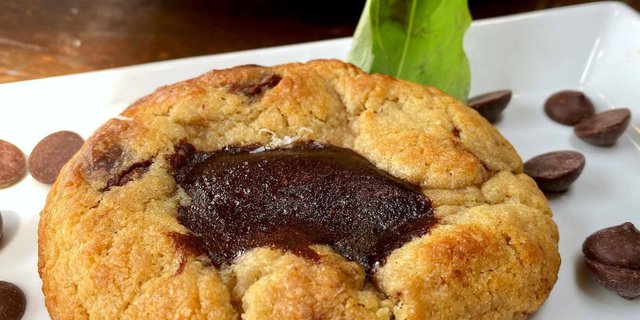Brownie-Stuffed Chocolate Chip Cookie