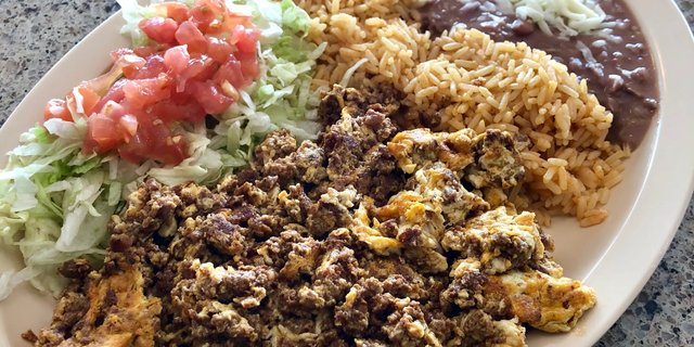 Huevos con Chorizo Plate