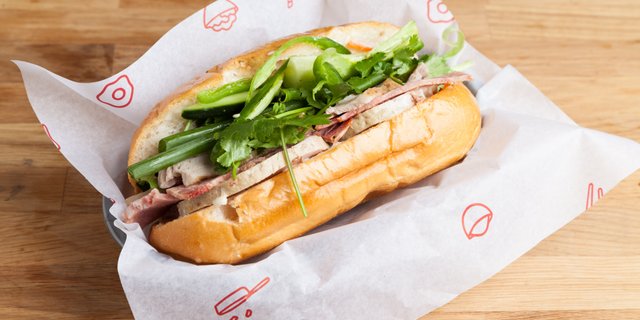 Classic Pork Belly Banh Mi Sandwich