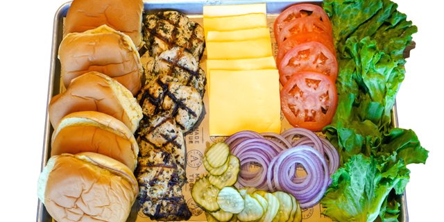 Build-Your-Own Chicken Sandwich Bar