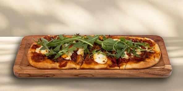 Roasted Veggies & Feta Flatbread