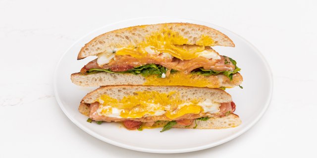 Salmon, Egg + Cheese