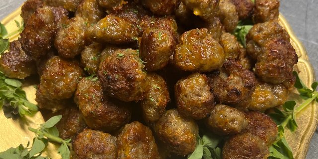 Family Recipe Sausage Ball Tray