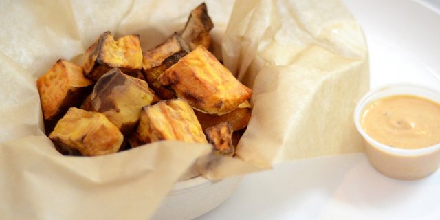 Baked Sweet Potato Pieces