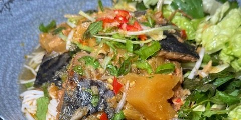 Pineapple Mackerel Spring Roll (Cá Kho Khóm Cuốn)