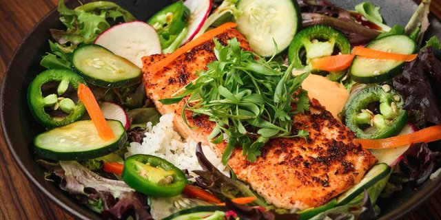 Grilled Salmon Bowl