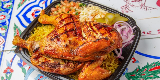 Whole Grill Chicken Rice & Salad