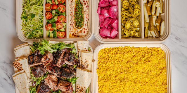 Carnitas Shawarma Wrap Platter