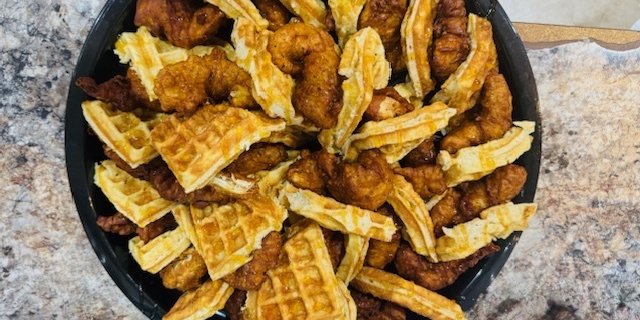 Chicken & Waffles Tray
