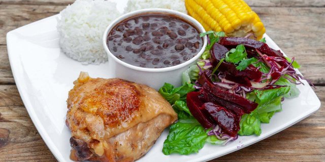 Chicken Thigh Caribbean Plato