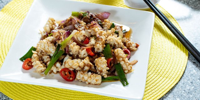 Stir-Fry Squid w/ XO Sauce