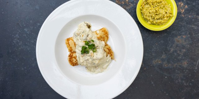 Vegetarian Crepas Poblanas