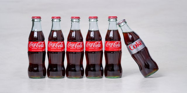 6-Pack Diet Coca Cola Bottles