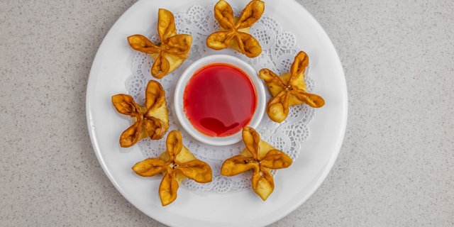 Fried Crab Cheese Puffs