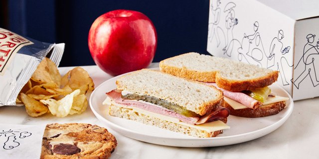 Maple Cured Ham & Cheddar Sandwich