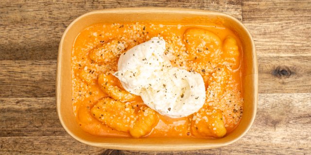 Gnocchi Vodkaish with Burrata