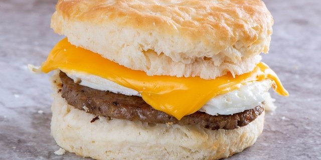 Sausage, Egg, & Cheese Biscuit Sandwich