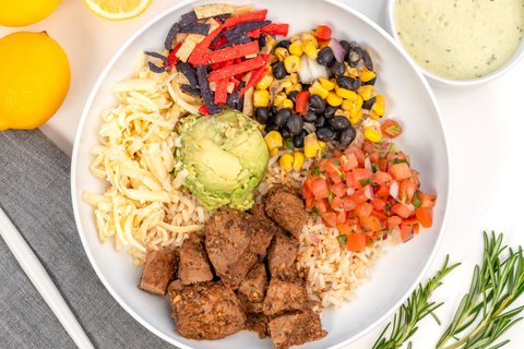 Individual Southwestern Steak Bowl