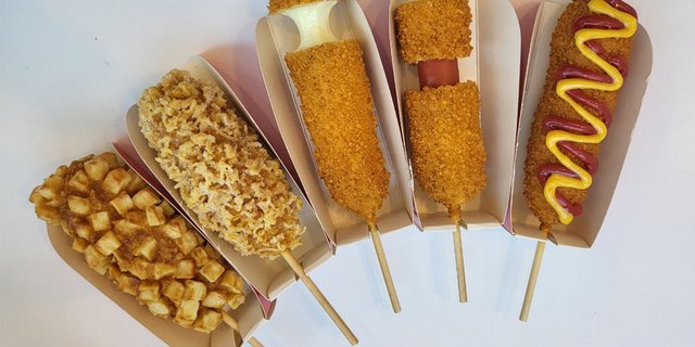 Mozzarella & Sausage Korean-Style Corn Dog