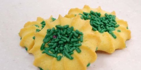 Green Sprinkle Cookies