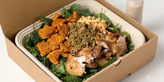 Georgian Chicken Kale Salad