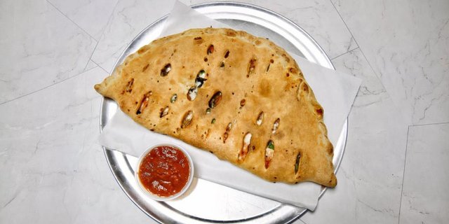 Chicken Alfredo Calzone