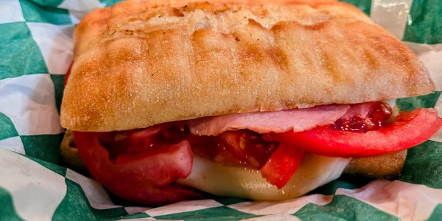 Panini Pressed Chicken Breast & Cheese Sandwich