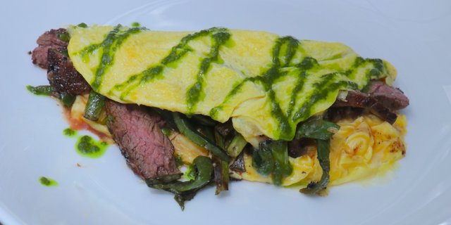 Steak & Poblano Omelet