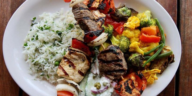 Beef Tenderloin & Chicken Kabobs